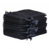 Organza bags 13 x 18 cm - black Black bags