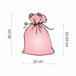 Velvet bags 22 x 30 cm - light pink Velvet pouch