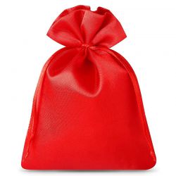 Satin bags 8 x 10 cm - red Wedding bags