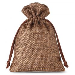 Burlap bag 18 x 24 cm - dark natural Brown bags