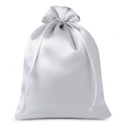 Satin bags 26 x 35 cm - silver Satin bags