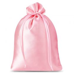 Satin bags 26 x 35 cm - light pink Satin bags