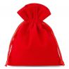 Velvet pouches 8 x 10 cm - red Wedding bags