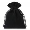 Velvet pouches 10 x 13 cm - black Velvet pouch