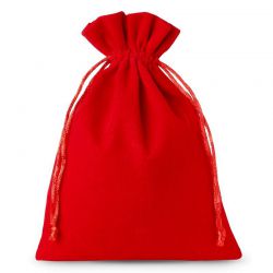 Velvet bags 22 x 30 cm - red Velour bags