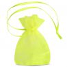 Organza bags 7 x 9 cm (SDB) - neon green Small bags 7x9 cm