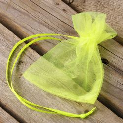 Organza bags 7 x 9 cm (SDB) - neon green Green bags