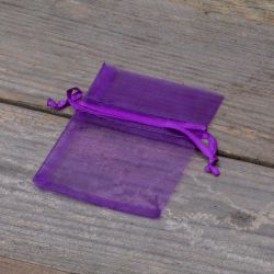 Organza bags 6 x 8 cm - dark purple Lavender and scented dried filling