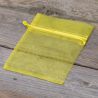Organza bags 11 x 14 cm - yellow Easter
