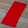 Velvet pouch 16 x 37 cm - red Christmas bag