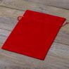 Velvet bags 22 x 30 cm - red Christmas bag