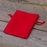 Satin bags 8 x 10 cm - red Valentine's Day